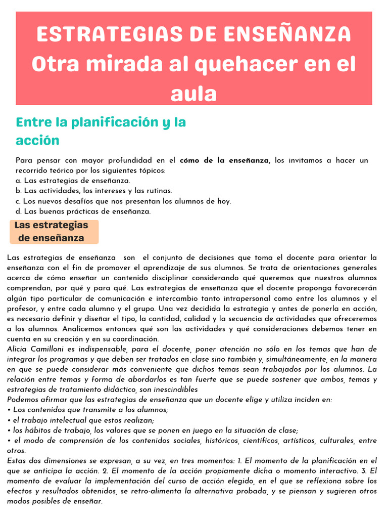 Estrategias Efectivas de Enseñanza | PDF | Enseñando | Aprendizaje