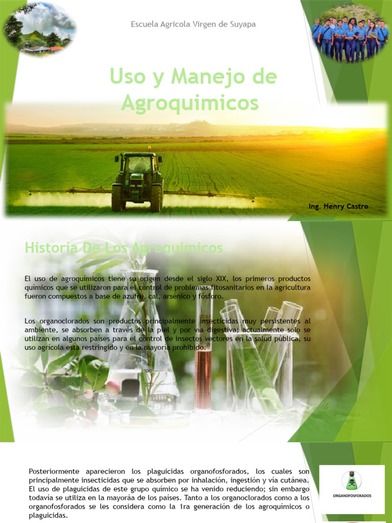 Uso Y Manejo De Agroquimicos Pdf Pesticida Plaga Organismo