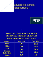 1) Diabetes Epidemic 2) Outcome Measures in Diabetes 23.9.11