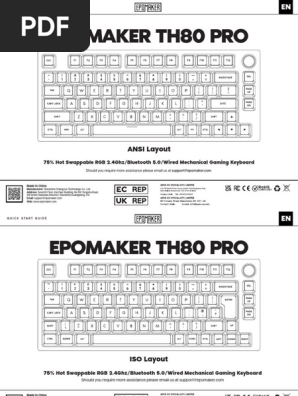TH80 Pro Manual | PDF | Computer Keyboard | Switch