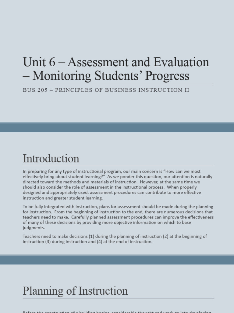 UNIT 10 MONITORING AND EVALUATION intelligence overview