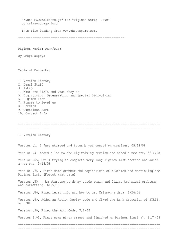 Walk Through Digimon World Dawn Pdf Media Industry Elements Of Fiction