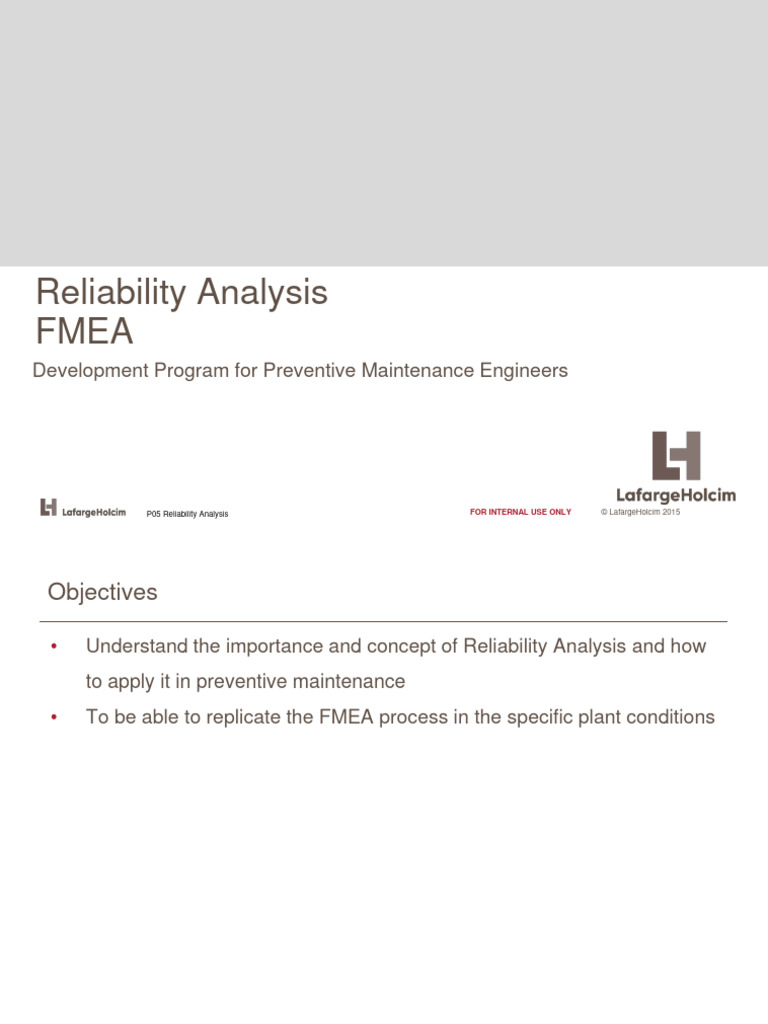 FMEA Reliability Analysis Guide | PDF | Reliability Engineering | Risk