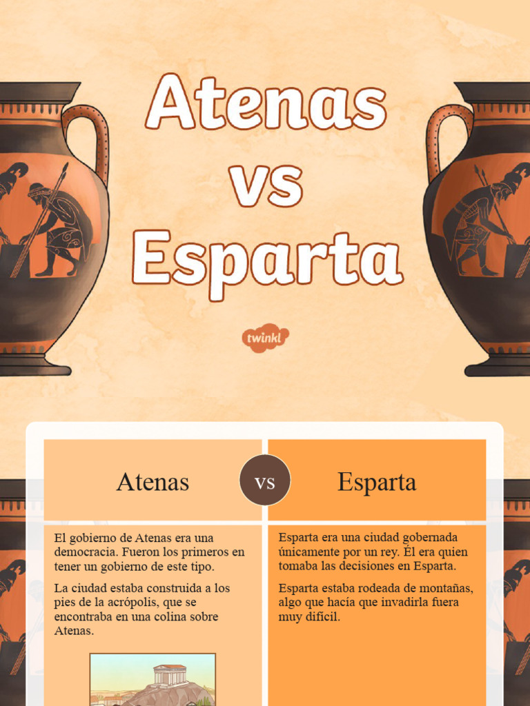 Atenas vs Esparta: Sociedad y Educación | PDF | Esparta