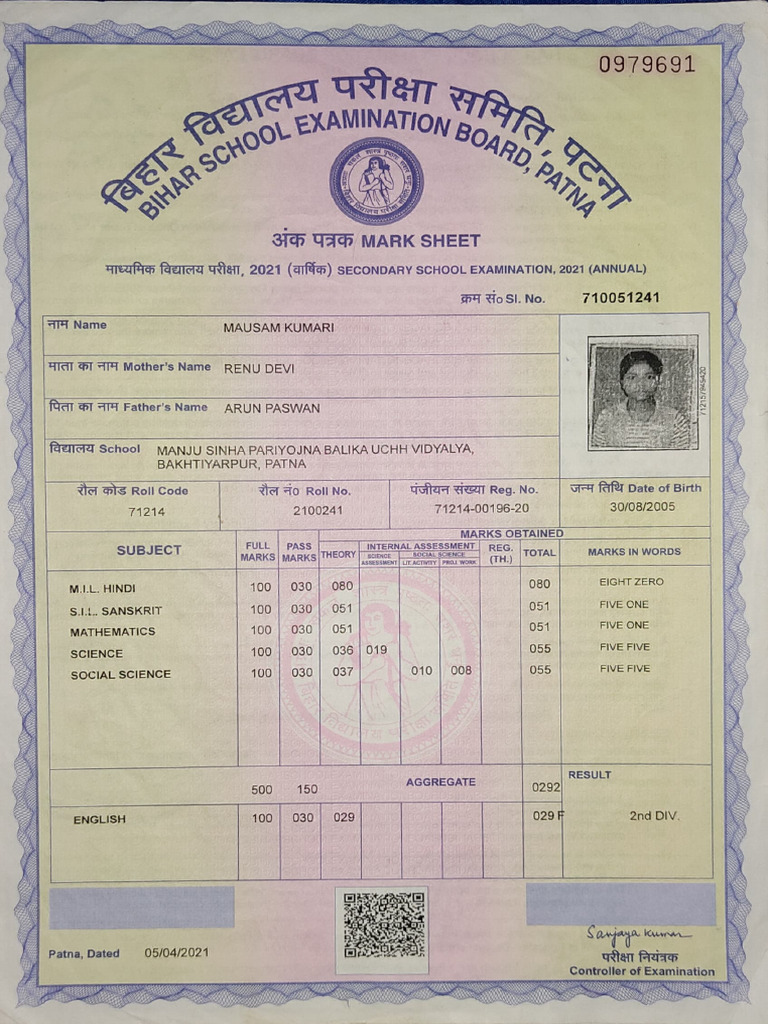 2021 Secondary School Exam Results | PDF
