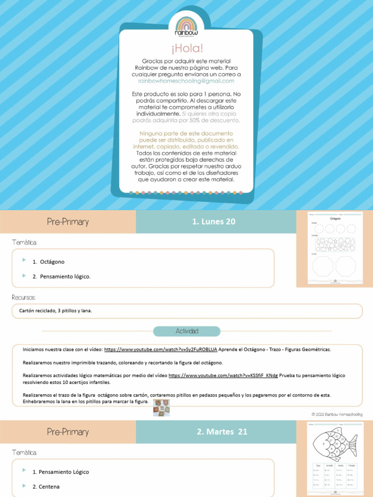 Actividades Educativas Semanales | PDF | Artes del Lenguaje y ...