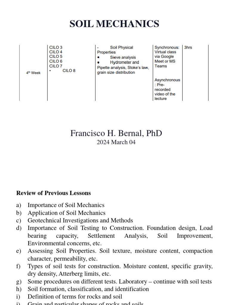 2024 03 04 Geotechnical Soil Mechanics - Sieve - 01 | PDF | Sand | Soil ...