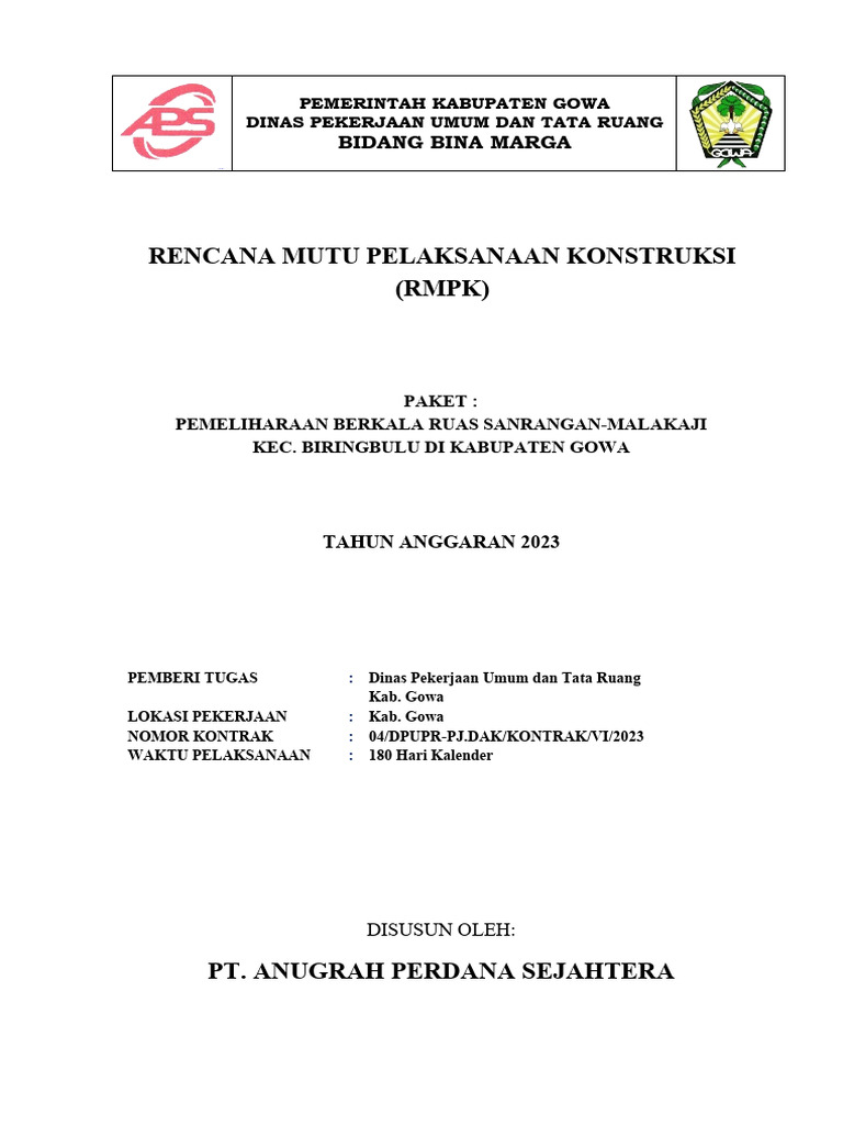 RMPK Sanrangan Oke | PDF