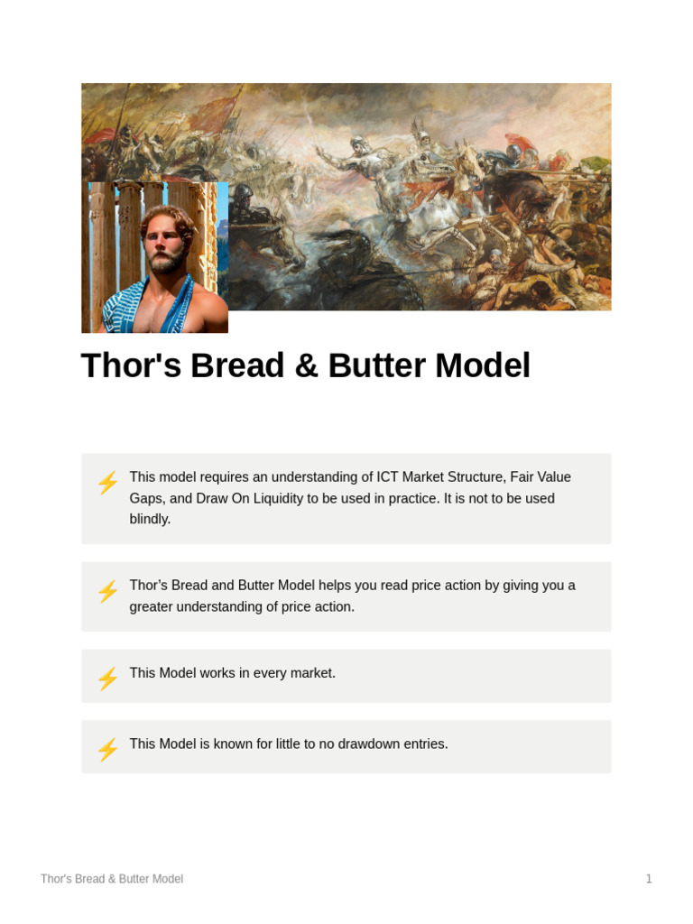 Thor's Bread & Butter Trading Model | PDF | Market Liquidity | Business