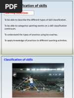 Open and Closed Skills in Sports | PDF | Cognition | Learning