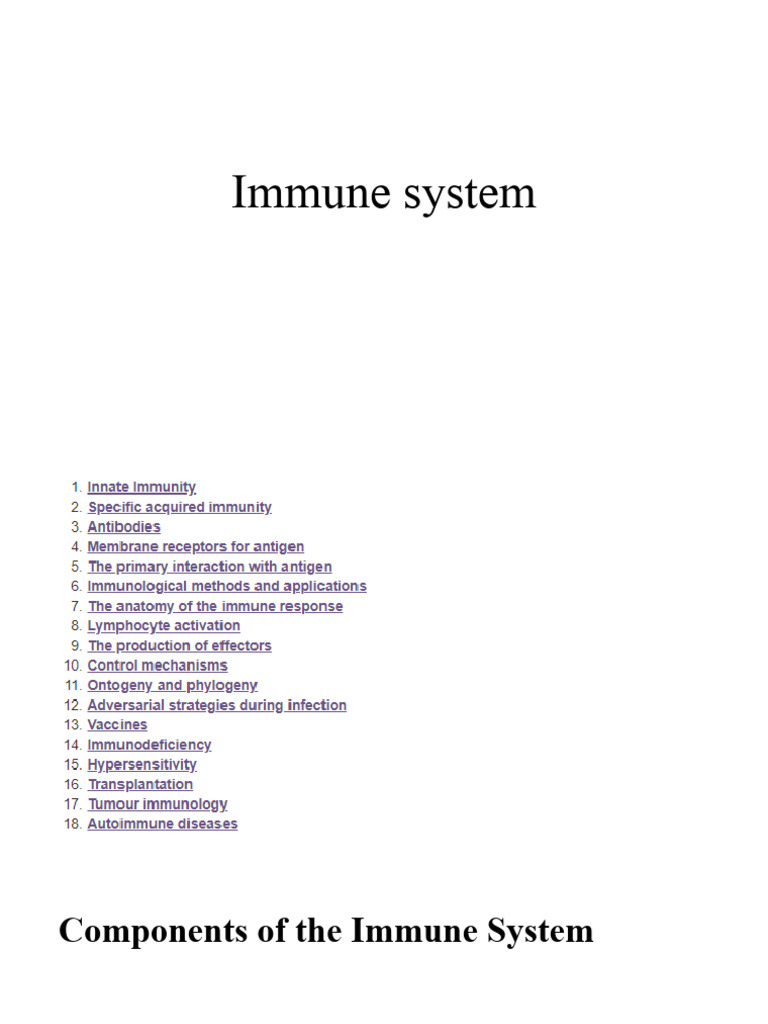 Immune System | PDF | Haematopoiesis | Hematopoietic Stem Cell