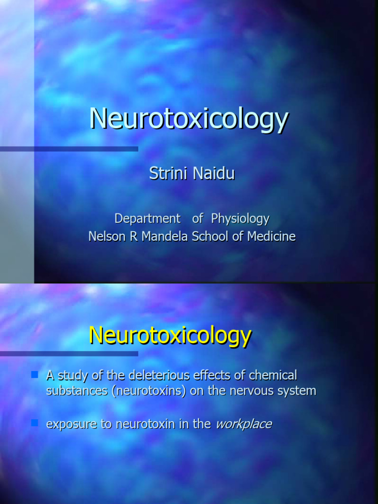 Neuro Toxicology 1 PDF Peripheral Neuropathy Nitrous Oxide