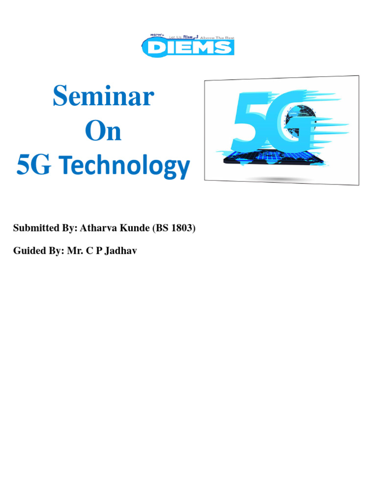 5g Presentation Pdf 4 G Digital Technology