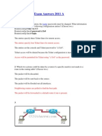 CCNA 1 Final Exam Answers 2011 A