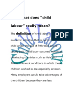 What Does "Child Labour" Really Mean?