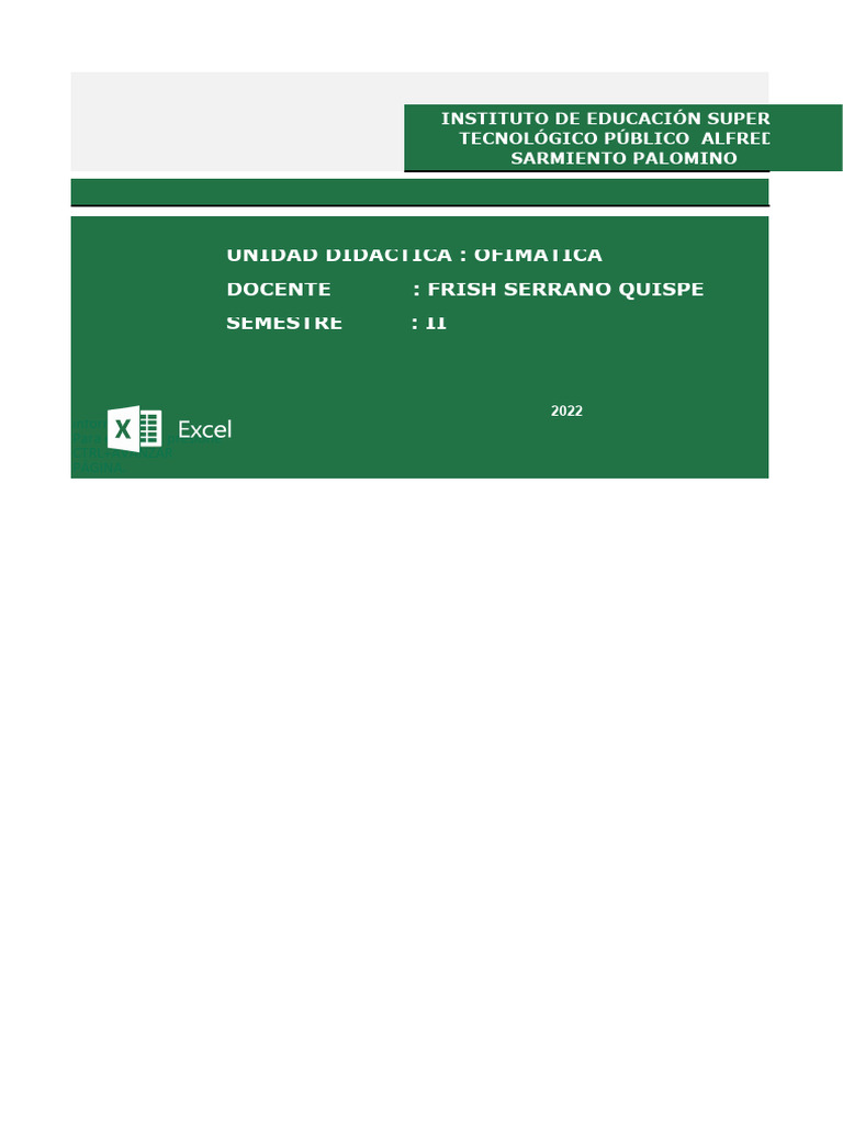 Guía Básica de Excel para Estudiantes | PDF | Microsoft Excel | Hoja de ...