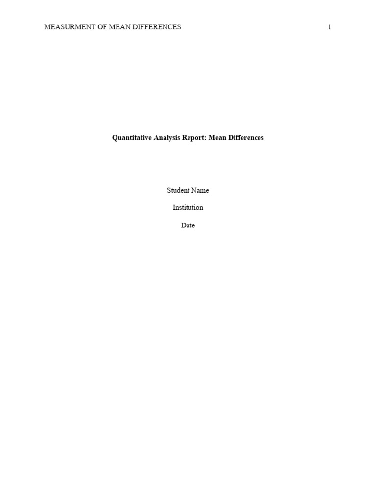 Mean Differences in Environmental Spending | PDF | Student's T Test ...