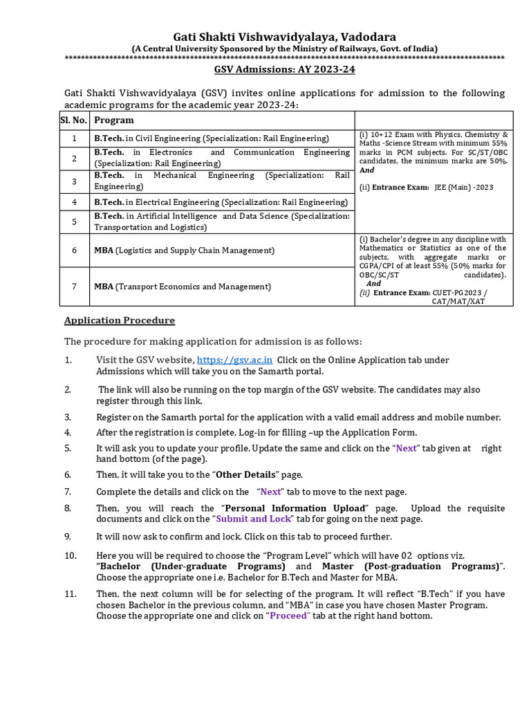 Guidelines For Candidates Samarth Portal Pdf