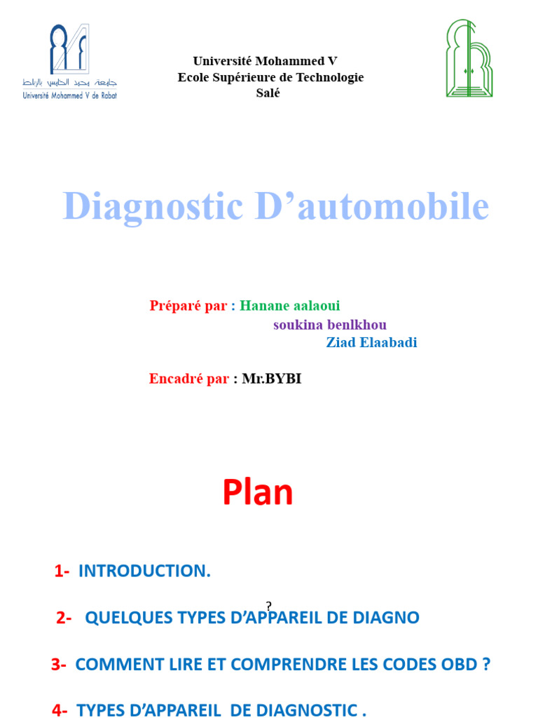 Diagnostic Automobile et Codes OBD | PDF | Scanner (informatique)