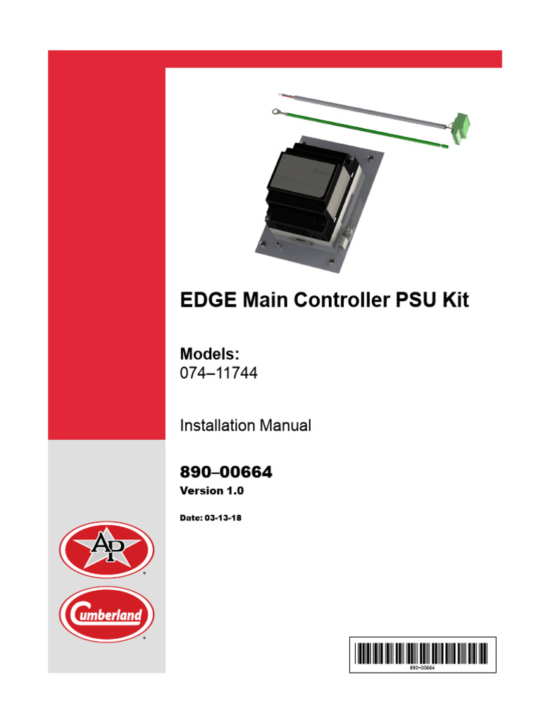 890-00664 - EDGE Main Controller PSU Kit | PDF | Power Supply | Implied ...