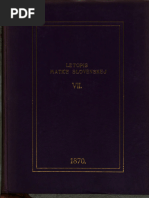 Letopis Matice Slovenskej VII | PDF