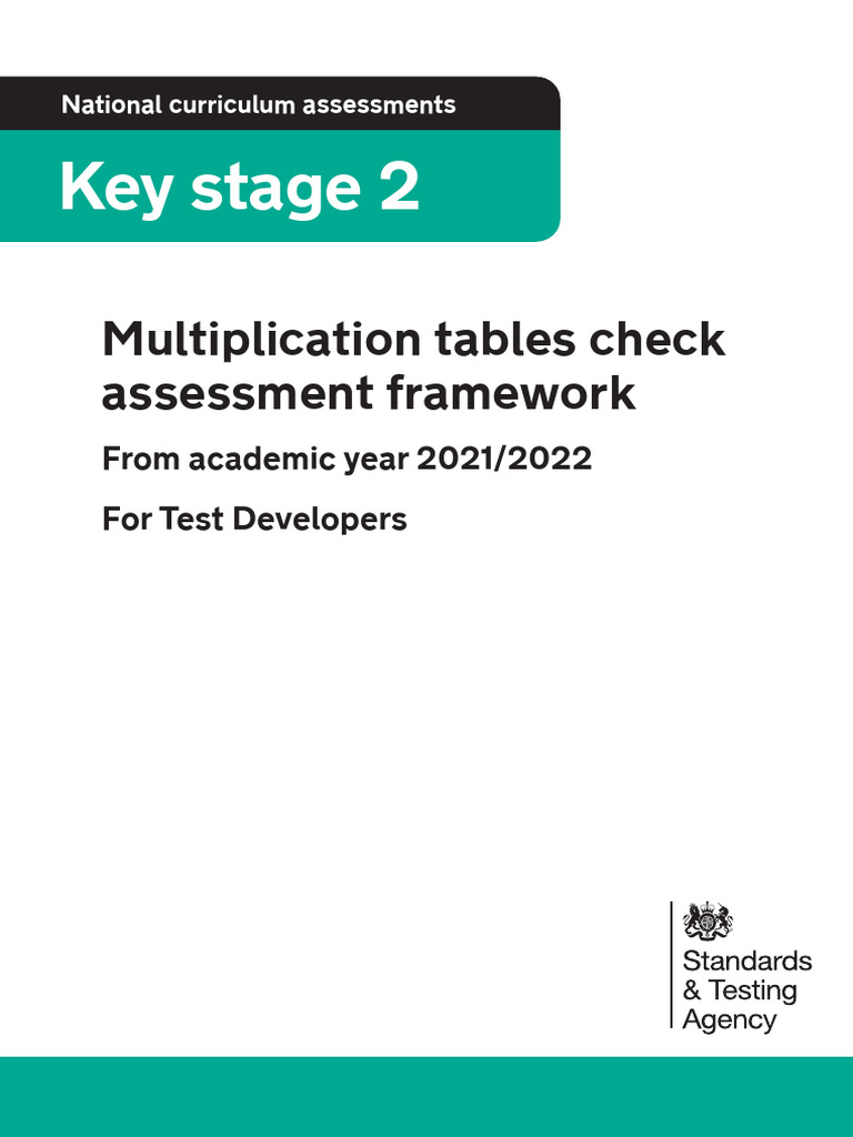 2018 MTC Assessment Framework PDFA Updated For 2022 | PDF | Curriculum ...