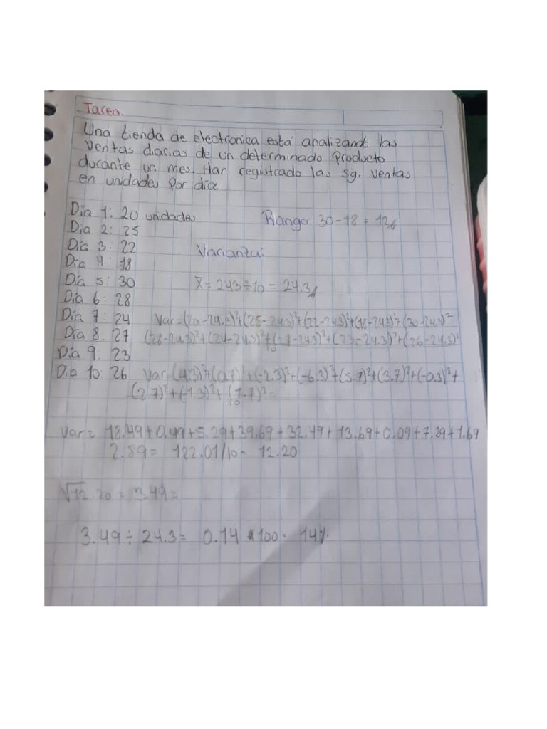 Tarea 10 Estadistica | PDF