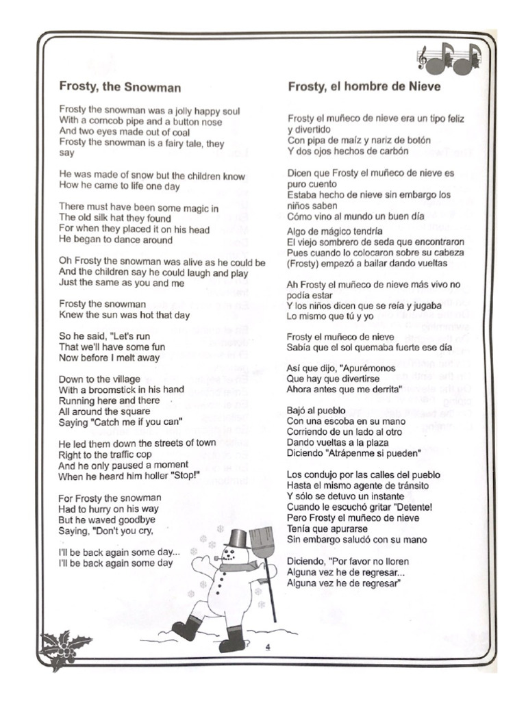 Frosty, The Snowman | PDF