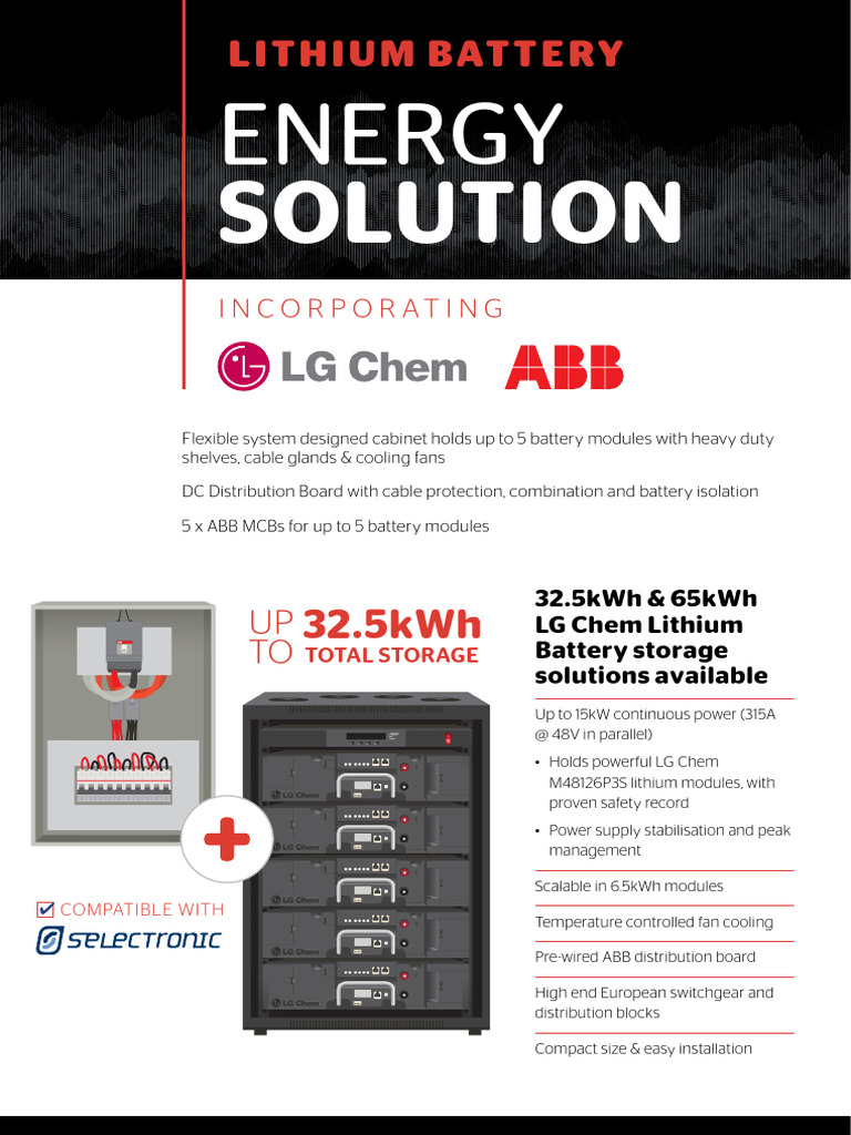 LG Chem Lithium Battery Solutions Overview | PDF | Lithium Ion Battery ...