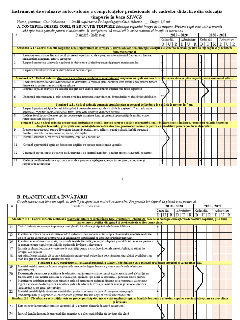 Instrument Autoevaluare COMPLETAT | PDF