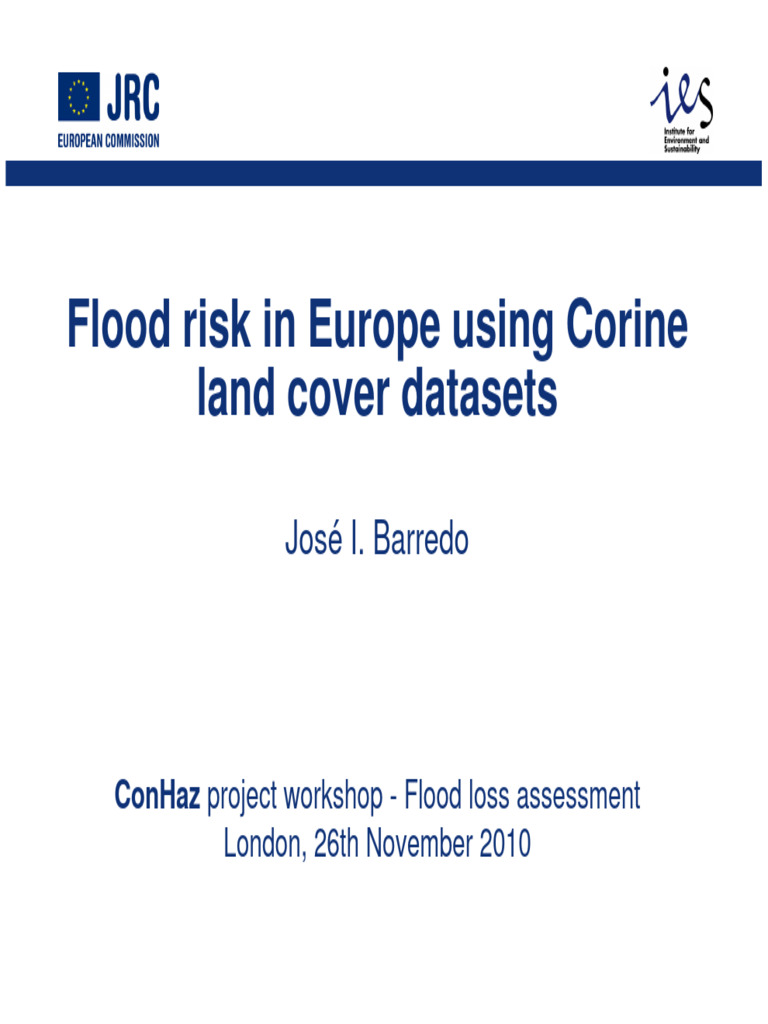 2010 Corine Land Cover Risk | PDF | Flood | Hazards