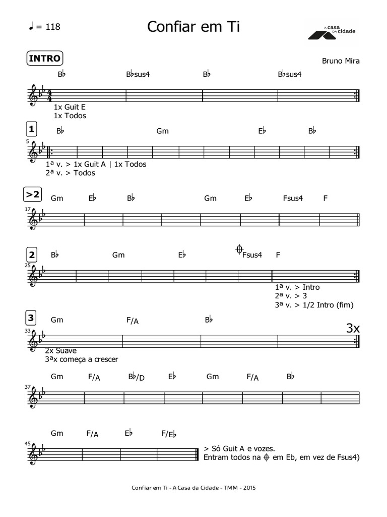 Confiar_em_Ti_CIFRAS-Bb | PDF