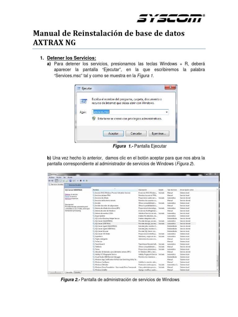 Axtrax NG | Descargar gratis PDF | Servidor SQL de Microsoft | Informática