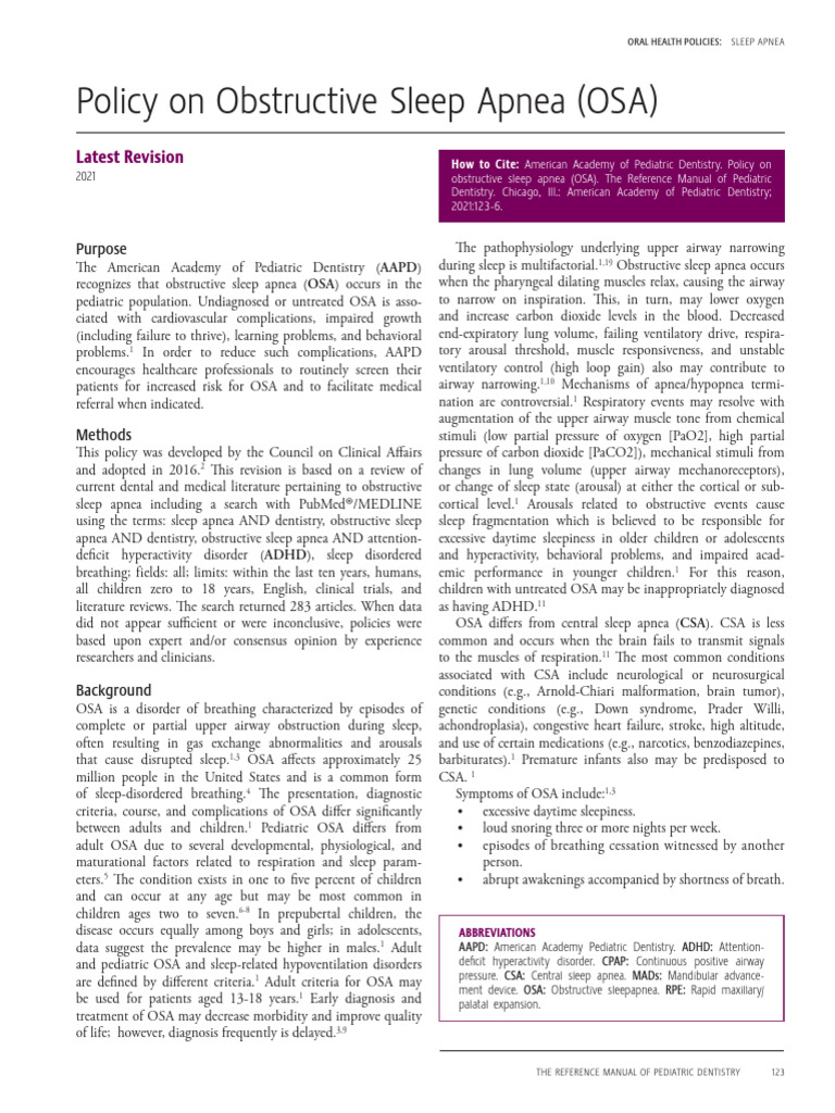 P Sleepapnea Pdf Sleep Apnea Attention Deficit Hyperactivity Disorder