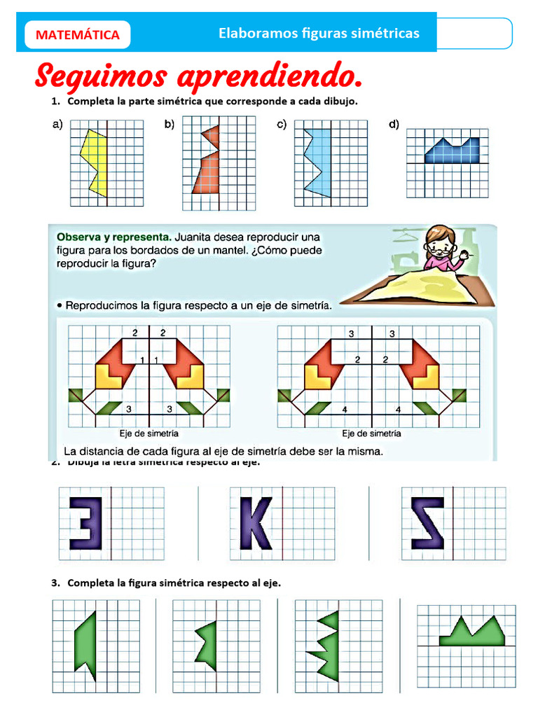 Actividades de Simetría Matemática | PDF | Métodos y materiales de ...