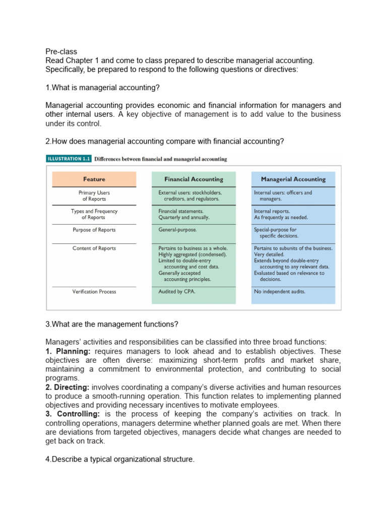 Understanding Managerial Accounting Basics | PDF | Cost Of Goods Sold ...