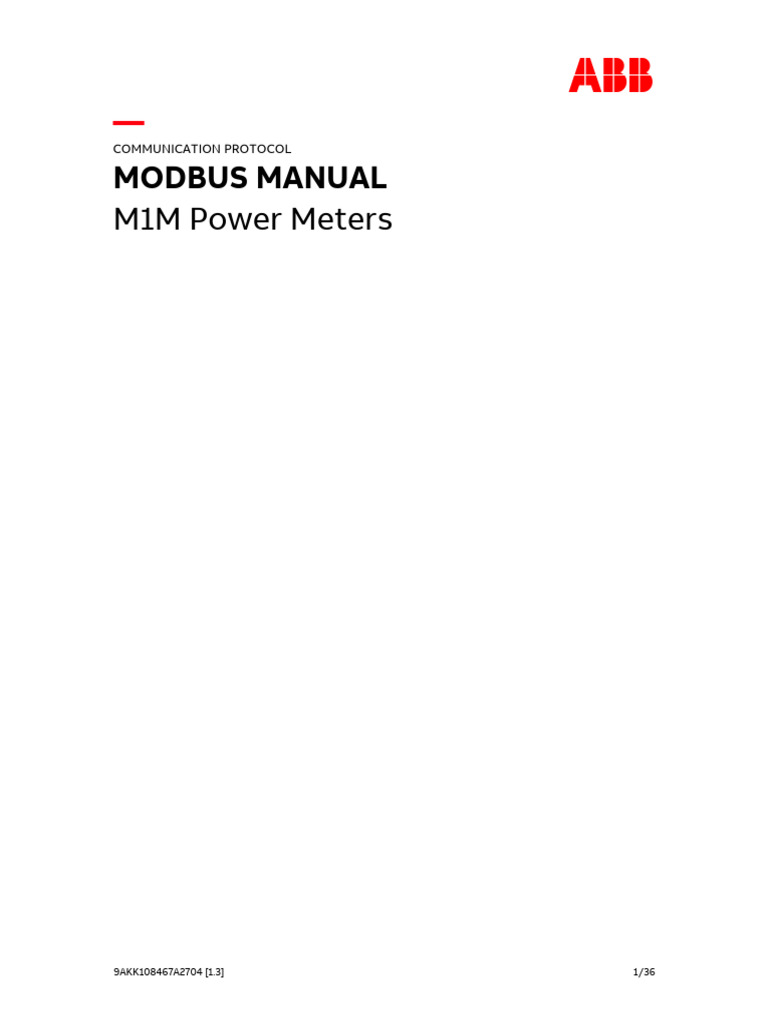 M1M 96 Modbus Manual V1.3A_EN PDF Computer Engineering Electrical