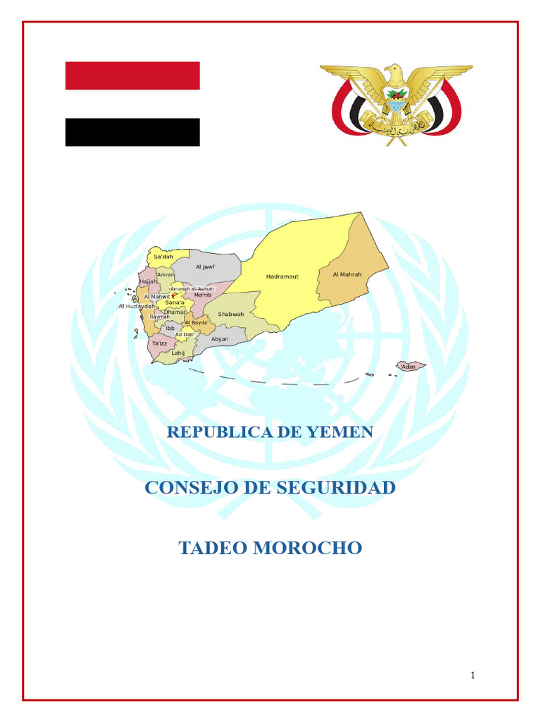 Position Paper Yemen UNISMAQ 2024 | PDF | La energía nuclear | Yemen