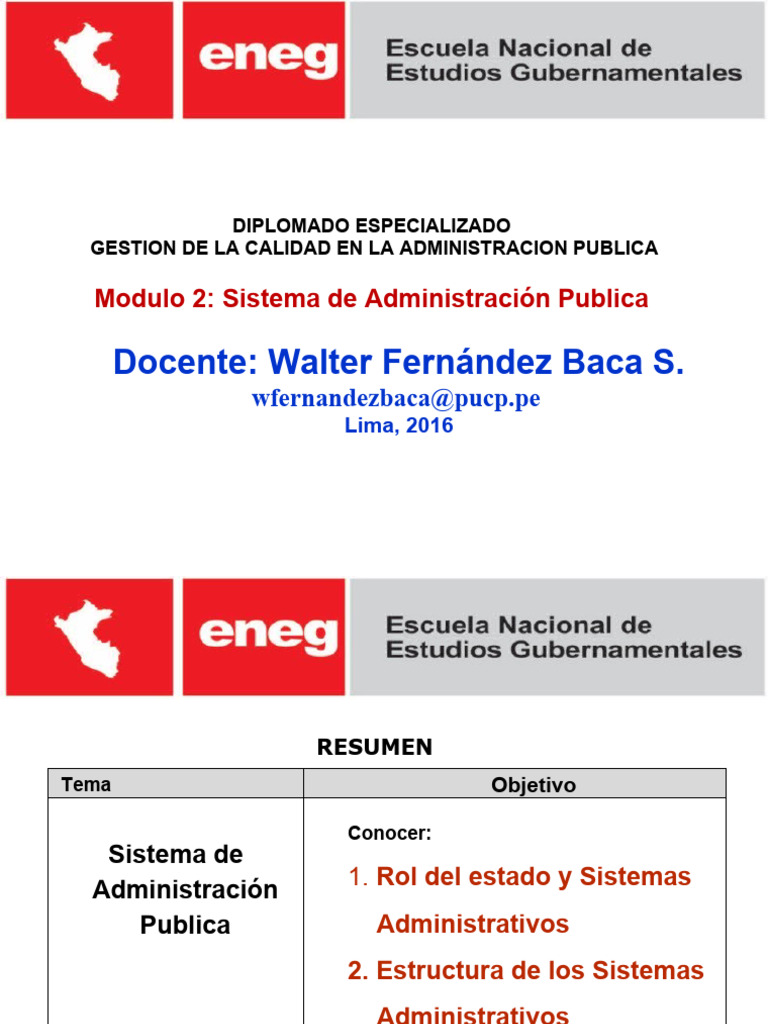 Modulo 2 Sistemas De Administracion Publica Pdf Administración