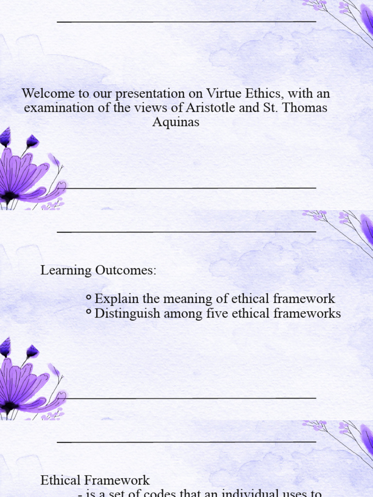 Aquinas and Aristotle on Virtue Ethics | PDF | Virtue Ethics | Virtue