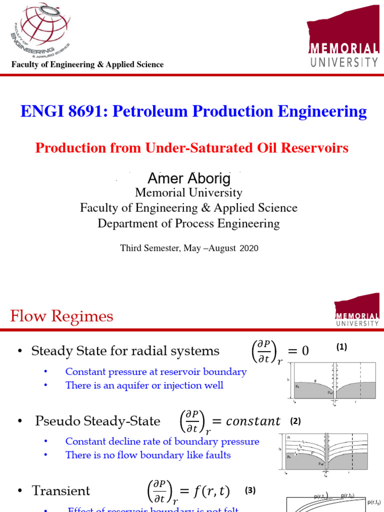 Lec 8-10 | PDF | Petroleum Reservoir | Steady State