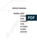 Janome 5030 Sewing Machine Service Manual