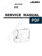 Juki HZL-25Z Sewing Machine Service Manual