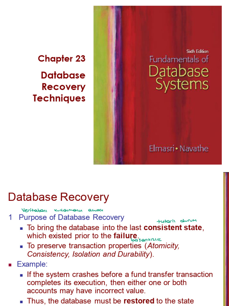 Database Recovery Techniques Explained | PDF | Database Transaction ...