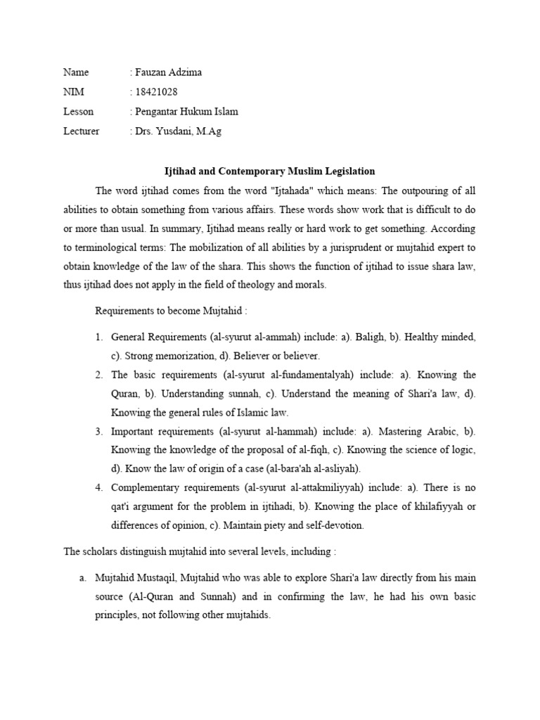 Ijtihad dan legislasi muslim kontemporer pdf sharia theocracy