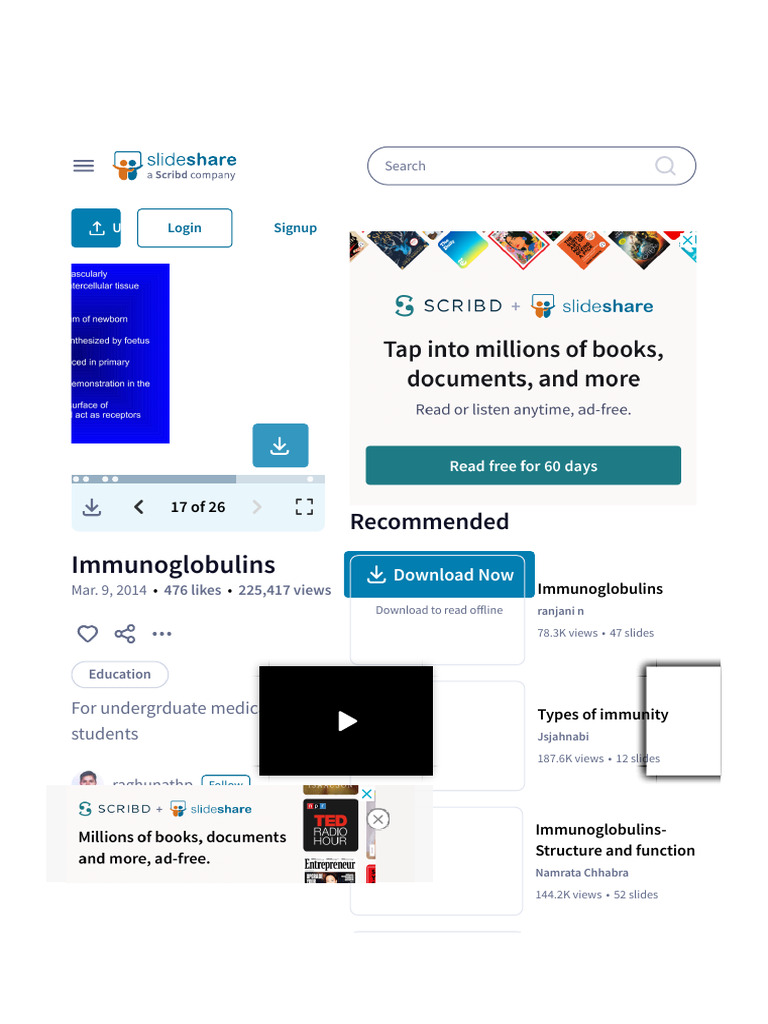 Immunoglobulins Pdf Antibody Immunoglobulin G