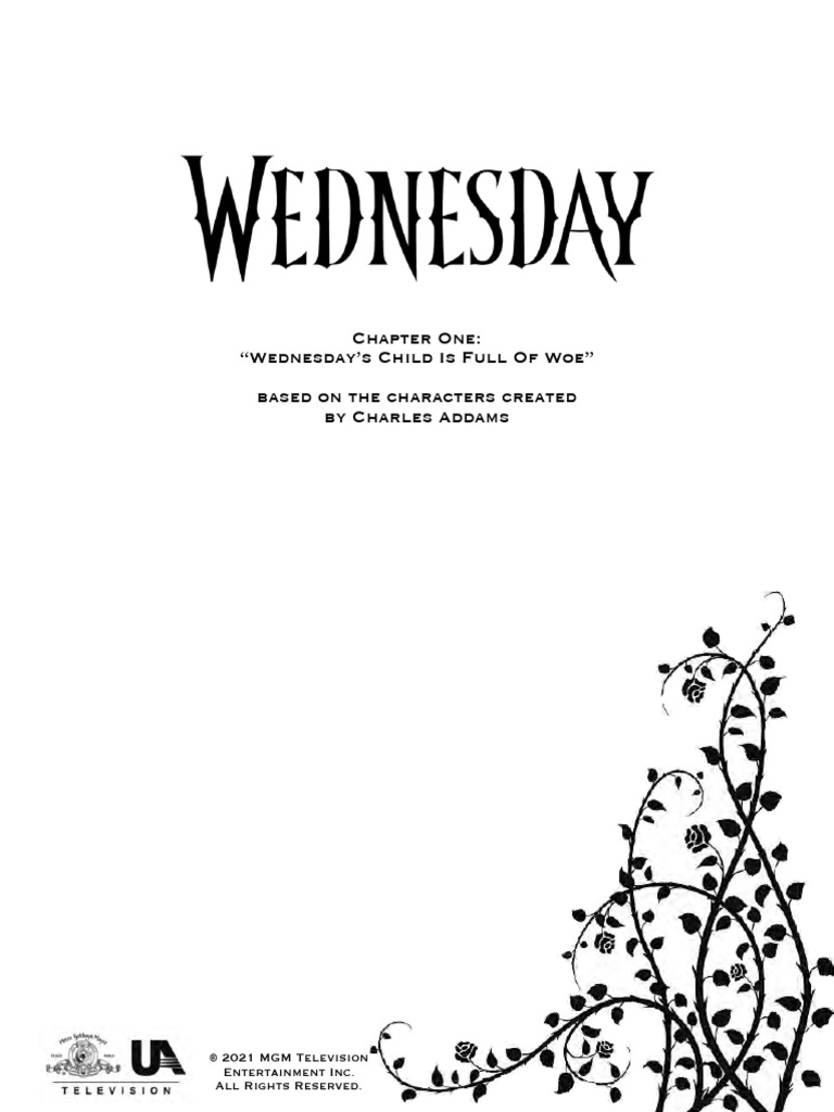 Wednesday 101 Wednesdays Child Is Full of Woes 2022 | PDF | Fencing