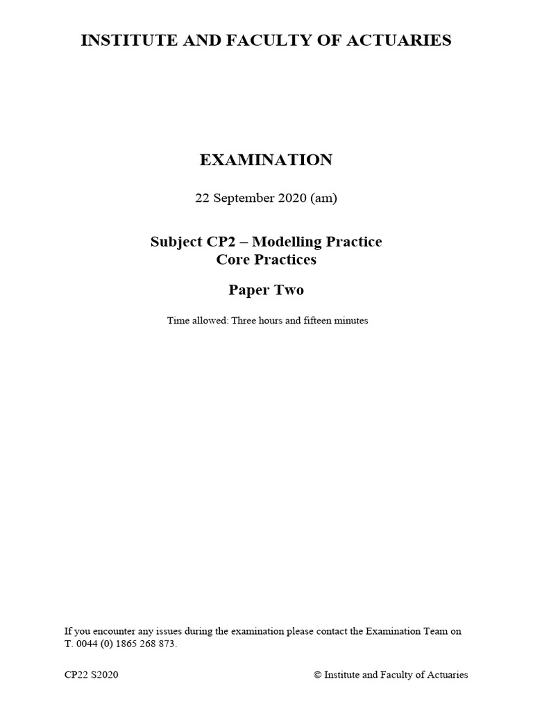 Actuarial Exam CP2 Summary Report | PDF | Insurance | Interest