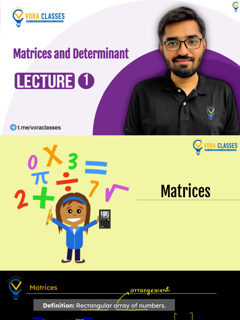 Understanding Matrices and Determinants | PDF | Teaching Methods ...