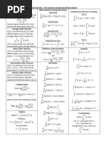 Trigonometric Integrals and Derivatives Sheet | PDF | Teaching Methods ...